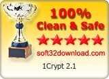 1Crypt 2.1 Clean & Safe award